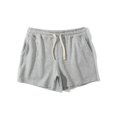 thumbnail image 2 of LYMAYTER Men Running Shorts Solid Color Cotton Loose-fit Jersey Drawstring for Sweat Short Pants S-4XL, 2 of 7