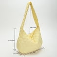 thumbnail image 3 of Bolsa de mensajero acolchado ligero de embrague femenino de moda para mujer (amarillo) Tmvgtek Para Estrenar, 3 of 9
