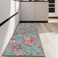 thumbnail image 4 of Pioneer Flower Floral Print Pattern Kitchen Rug Mat,Kitchen Runner Rugs Non Skid Washable,Decorative Kitchen Floor Mats for Kitchen,Sink,Laundry,17"X47", 4 of 5