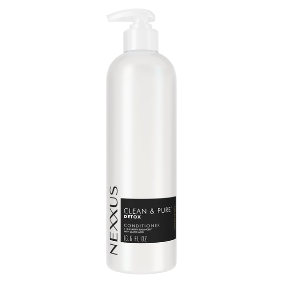 Nexxus Clean & Pure Conditioner for Professional-Level Detox Hair Care Powered by Clarifix Balancer Technology with Lactic Acid 16.5 fl oz