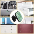 thumbnail image 5 of 4 Pcs Cabinet Handle Drawer Pulls Lotus Flowers Leaves Knobs with Screws Square Furniture Office Cabinet Knob Decoration, 5 of 7