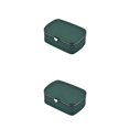 thumbnail image 2 of Qarigey caja de almacenamiento de de arete brazalete de perno de oreja caja de exhibición de reloj cajas de transporte portátiles Verde 2piezas, 2 of 6