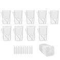 thumbnail image 1 of Mini Self Watering Pots With Labels And Wick Clear Planters With Holes Water Level For Indoor Alocasia Corm Propagation Sowing, 1 of 8