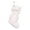 White, variant on LanSuare Christmas Stocking with Bowknots, 15.7"x7.5" Large Solid Color Christmas Stockings, Xmas Hanging Ornaments for Candy Gift Bags, Xmas Tree, Home Fireplace(Light-pink)