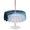 Blue, variant on Outdoor Tablecloth with Umbrella Hole for Patio/Picnic/Party/Camping, Blue Marble Waterproof Table Cloth Round Cover Washable, Modern Abstract Watercolor Ombre Aesthetic (Dia 60")