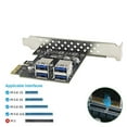 thumbnail image 2 of 5Gbps USB 3.2 Gen1 PCIE Card 4 Port USB3.0 PCIE X1 Board PCIE USB3.0 Adapter Multipliers USB Controller Add on Card, 2 of 11