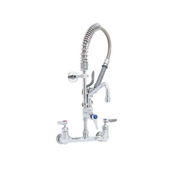T And S Brass Mpy-8Wln-08-Cr Mini-Pru: 8" Wall Mount Base, B-0107-C, 8" Swing Nozzle,