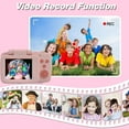 thumbnail image 6 of Oggfader Digital Camera for Kids 10-12 Retro Children's Digital Camera 2.4-inch 2000W High-definition Lens Be Abled To Take Photos Video Filter High-definition Mini Flip Selfie,Pink, 6 of 9