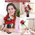 thumbnail image 3 of Set de construcción EXCOUP Flower Bouquet con 841 bloques y jarrón, 3 of 7