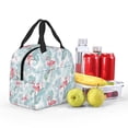 thumbnail image 5 of Sikiie Tropical Flamingo Lunch Bag for Women & Men Adult Insulated Lunch Box, Food Lunch Containers Lunch Tote Bags for Work, Travel, Outdoor, 5 of 8