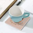 thumbnail image 5 of GZHJMY Square Drink Coasters, 4 Pcs Pug in The Shower Absorbent Ceramic Coffee Coasters for Drinks with Cork Base Housewarming Gift for Home Decor, 5 of 6