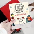 thumbnail image 3 of Tarjeta de felicitación Podagree Romantic Christmas Love, 5.3 x 8 pulgadas, 3 of 7