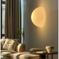 Modern Half-Moon LED Wall Sconce – Decorative Indoor Wall Light for Bedroom, Living Room, Hallway & Office – Contemporary Accent Wall Lamp