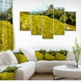 thumbnail image 1 of Bright Green Mountain Panorama - Landscape Canvas Art Print, 1 of 4