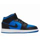 thumbnail image 1 of Ni - ke Air Jordan 1 Mid Grade School Black / Royal Blue-Black-White DQ8423-042, 1 of 5