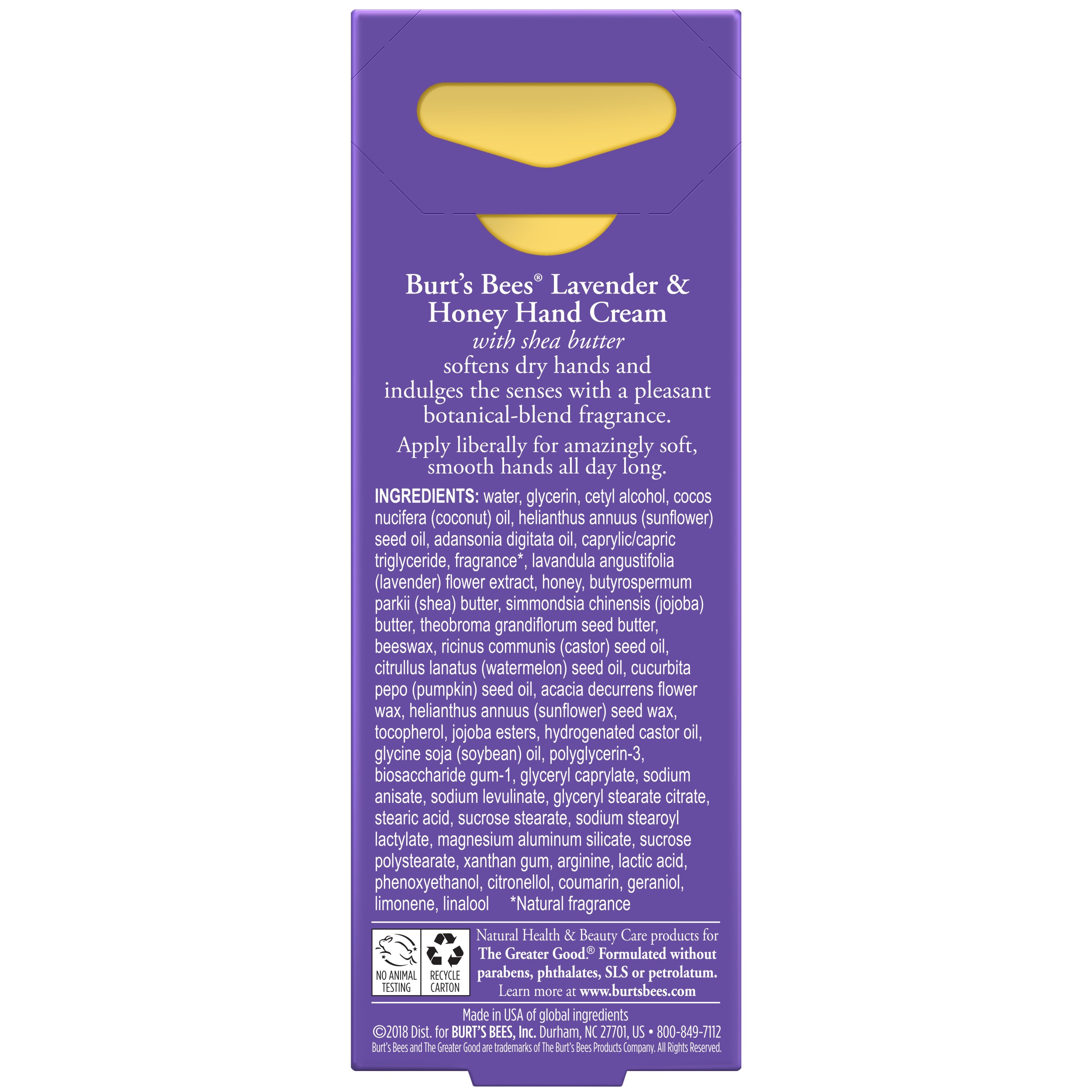 Burts Bees Lavender and Honey Hand Cream with Shea Butter, 1 Ounce - image 4 of 10