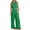 Green/womens cotton linen sets, variant on Dazajoo Womens 2 Piece Outfits Summer Dressy Casual Round Neck Crop Tank Tops with High Waisted Wide Leg Pants Sets Limited Time Deal,Orange,M