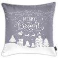 thumbnail image 3 of Housse de Coussin Joyeux Noël 18"x18 Pouces (Set de 4), 3 of 6