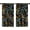 Black and Color, variant on Green Jungle Window Curtains Rod Pocket Tropical Forest Tree Dark Sage Olive Woodland Rainforest Scenery Nature Cool Fun Neutral Room Drapes 2 Panels for Living Bedroom Home Decor 42X63 inch