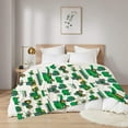 thumbnail image 4 of Excavators Green Vehicle Construction Tractor Blanket Gifts for Tractor Lover 40 ch for Kid,Green Tractor Fannel Throw Blanket Super Soft Throws Blanket for Bed Couch Sofa Excavators, 4 of 7