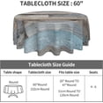thumbnail image 4 of Rustic Wood Texture Round Tablecloth 60 Inch, Farmhouse Decorative Holiday Home Party Table Cloth for Kitchen Dining Picnic Indoor Outdoor, 4 of 6