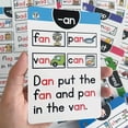 thumbnail image 1 of NAOJIE Phonics Flash Cards - 64pc Digraphs CVC Blends Long Vowel Sounds - Phonics Games for Kindergarten First Second Grade Home School Educational, 1 of 9