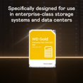 thumbnail image 2 of WD Gold 4TB Enterprise Class Hard Disk Drive - 7200 RPM Class SATA 6 Gb/s 128MB Cache 3.5 Inch - WD4002FYYZ, 2 of 4