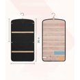 thumbnail image 1 of Space-Saving Wall-Mounted Jewelry Organizer with Double-Sided Clear Pockets & Hooks - Small Black Hanging Storage for Necklaces, Earrings & Rings to Prevent Tangling and Keep Accessories Visible in, 1 of 6