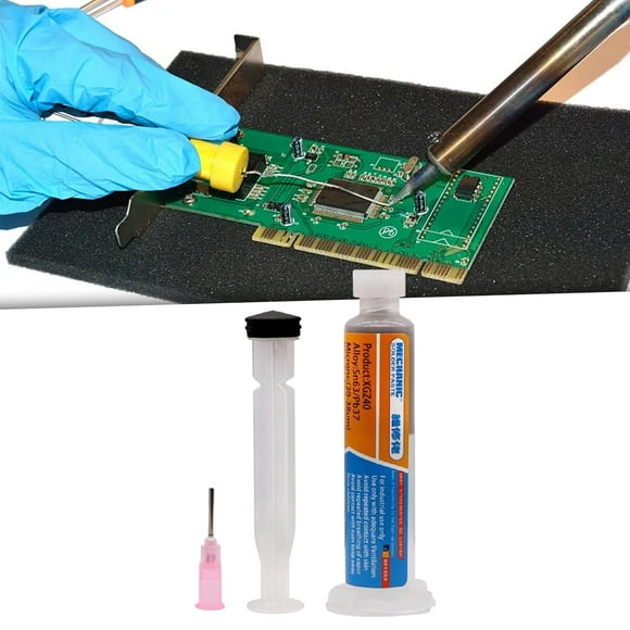 Soldadura Flux Soldadura Flux Long Stickiness Pasta de soldadura de alto rendimiento para placa base PCB SMD Reparación Soldadura de placa de circuito shamjiam fundente de soldadura