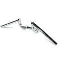 thumbnail image 2 of Krator Motorcycle Handlebar 1" Chrome Z-Bars Cruiser Bike Compatible with Harley Davidson Dyna Glide Wide Glide FXDWG FXWG, 2 of 4