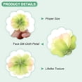 thumbnail image 2 of Uxcell 100 Paquete Cabezas de Flores Artificiales Cabeza de Ciruelo de Seda Falsa Verde Claro, 2 of 7