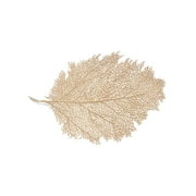 Metallic Leaf Placemat Medium Size 11.5" x 18" wipes clean Gold