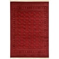 thumbnail image 1 of Unique Loom Tekke Over-Dyed Torkaman Area Rug 7' x 10' Rectangle Red/Burgundy, 1 of 1