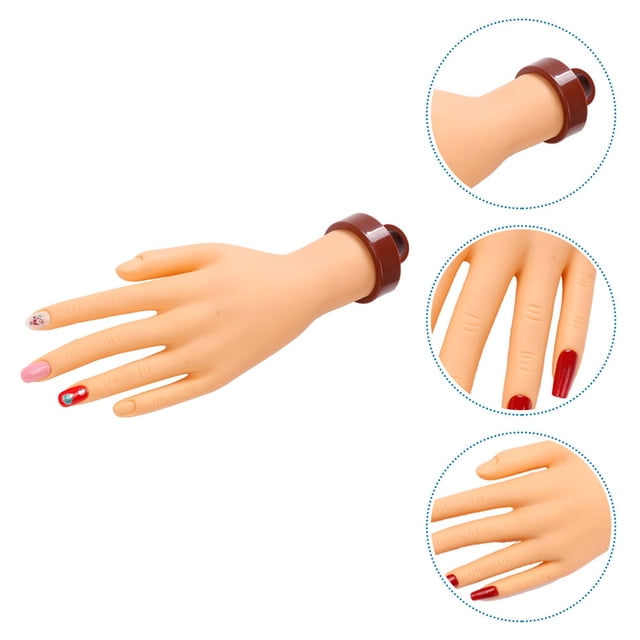 KAKOWELY Mano Para Entrenamiento De Manicura En Material Ligero Multicolor Ideal Para De