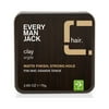 Every Man Jack Fragrance Free Hair Styling Clay for Men, Naturally Derived, 2.65 oz