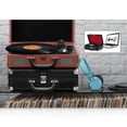 thumbnail image 4 of Pyle Bluetooth 3 Speed Briefcase Style Record Player with Vinyl to MP3, Brown, 4 of 5
