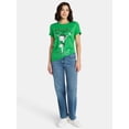 thumbnail image 2 of Betty Boop Women's St. Patrick's Day Graphic Tee with Short Sleeves, Sizes XXS-XXL, 2 of 5