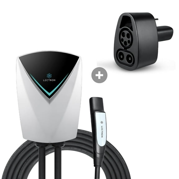 Lectron V-BOX Pro 48 Amp Tesla NACS Charging Station + CCS to Tesla Adapter Bundle
