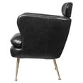 thumbnail image 7 of Bowery Hill Faux Leather Upholstery Accent Chair in Dark Gray, 7 of 7