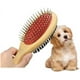thumbnail image 2 of Cepillo de madera para perros, cepillo de aseo de doble cara para pelo de mascotas, cepillo de cerdas suaves y horquilla, peine y cepillo para perros, herramientas de aseo para perros, para pelo larg, 2 of 5
