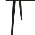 thumbnail image 3 of Benjara BM242105 Bench with Tufted Leatherette Seat and Metal Legs, Brown, 3 of 5