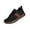 Black, variant on EKVAHL Womens Orthopedic Knit Retro Sneakers, Arch Support Anti Slip Gum Sole Trainers, Soft Knit Surface Street Tennis Walking Shoes Brown