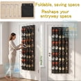 thumbnail image 7 of UHIAGREE Over the Door Shoe Organizer,Hanging Shoe Rack with 40 Large Breathable Mesh Pockets(Black), 7 of 7