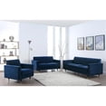 thumbnail image 4 of Meridian Furniture Lola Contemporary Velvet Loveseat in Navy, 4 of 8