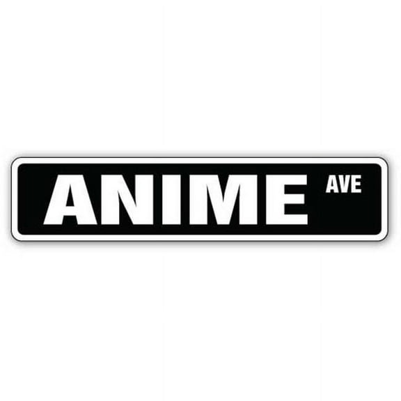 SignMission 1.5 x 7 in. Anime Street Decal - Cartoon Japanese Japan Show Animation
