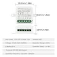 thumbnail image 2 of 2CH WIFI Switch Module Smart Module with Voice Control Mobilephone APP Control Timing Function Compatible with Assistant 300W, 10A, 2 of 7