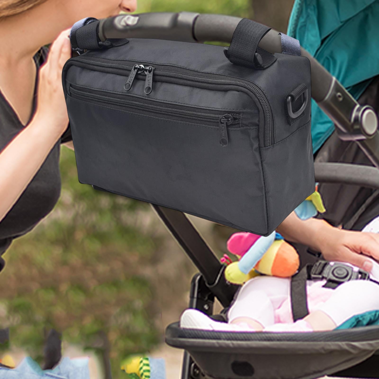 Zxpjkyu Baby Stroller Organizer Bag Stroller Accessories Zippered Pocket Multifunctional