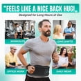 thumbnail image 2 of Faja lumbar Modvel para hombres y mujeres: cinturón de soporte lumbar para aliviar el dolor de hernia discal, ciática y escoliosis. Faja de compresión lumbar. Apto para FSA/HSA., 2 of 5