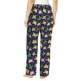 thumbnail image 3 of Goofa Turtle Printed Soft Pajama Pants for Women, Wide Leg Comfy Casual Lounge Yoga Pants-Medium, 3 of 9