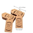 thumbnail image 4 of KAKOWELY Kraft Paper Gift Tag 100Pcs Kraft Paper Tags Gift Favors Baking Food Package Tags With Ropes3.74"X1.77"(LxW), 4 of 4